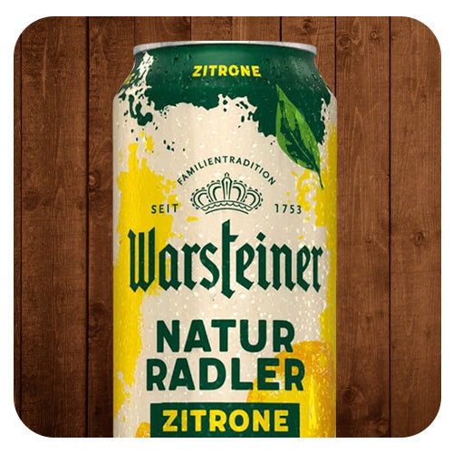 Warsteiner Natur Radler Zitrone lata 500ml